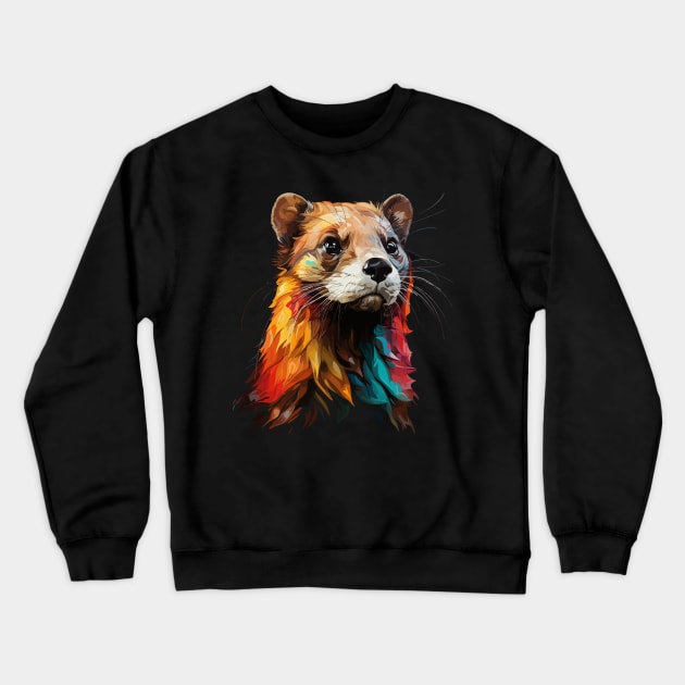 Weasel Rainbow Crewneck Sweatshirt by JH Mart